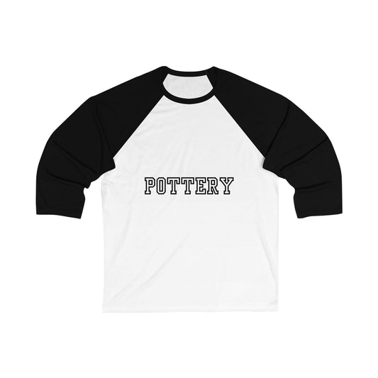 Pottery Unisex Baseball Tee | Casual 3/4 Sleeve Shirt for Creatives