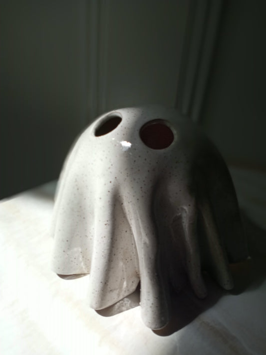 Big Cute Ceramic Ghost Luminary