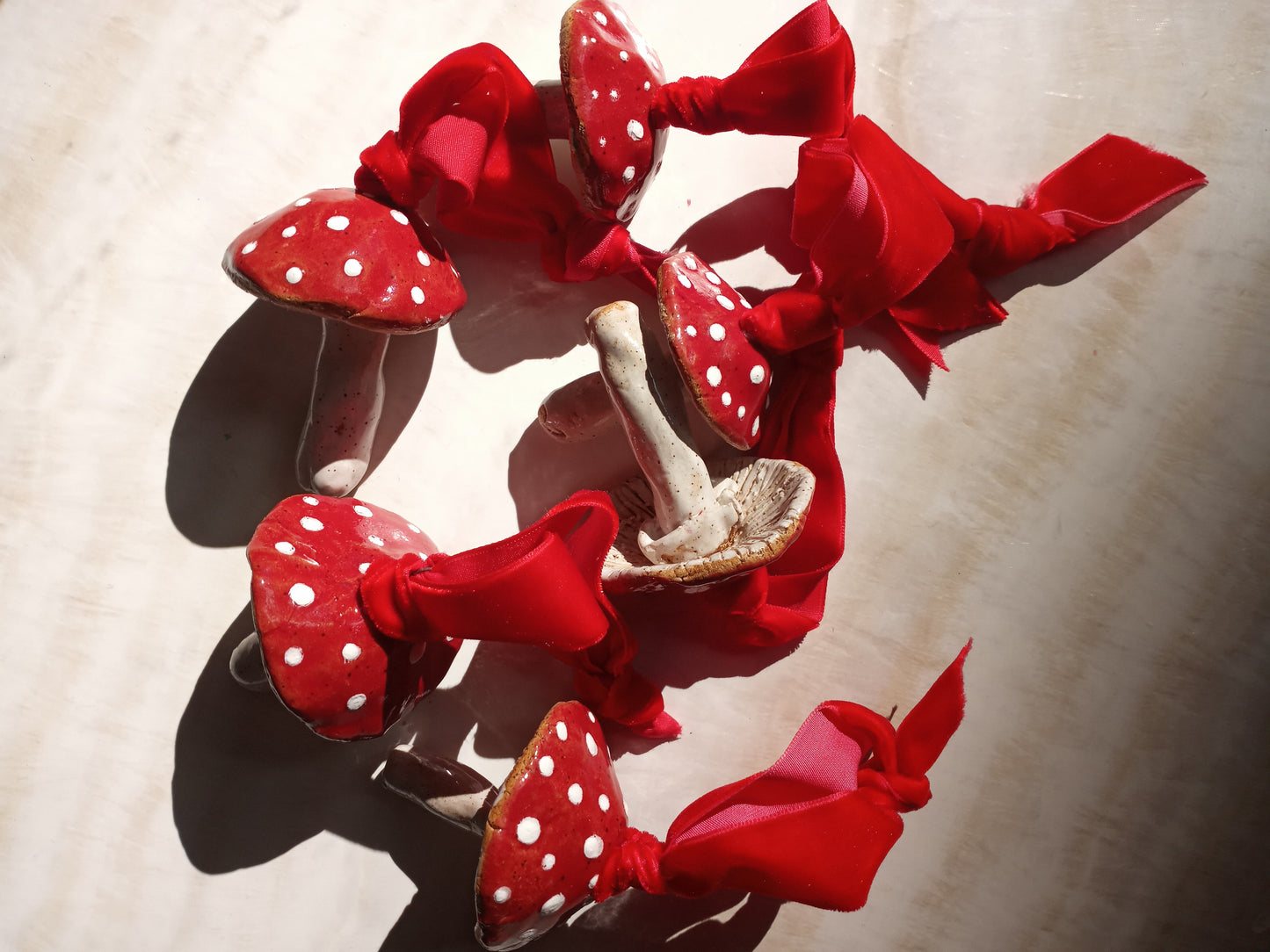 Ceramic Fly Agaric Mushroom / Toadstool Ornament