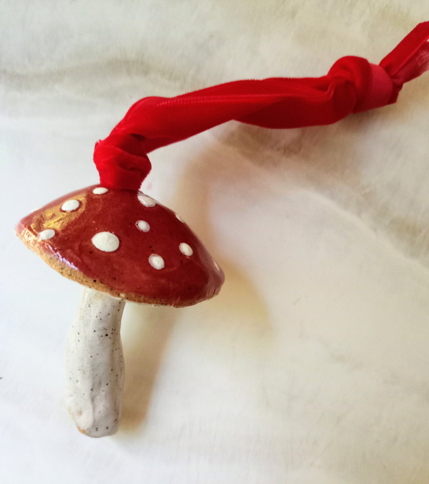 Ceramic Fly Agaric Mushroom / Toadstool Ornament