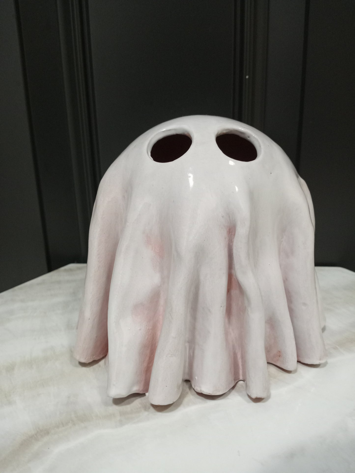 Big Cute Ceramic Ghost Luminary