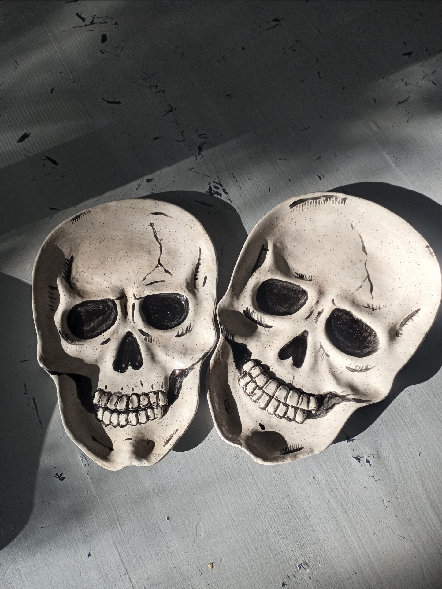 Ceramic Skull Serving Platter