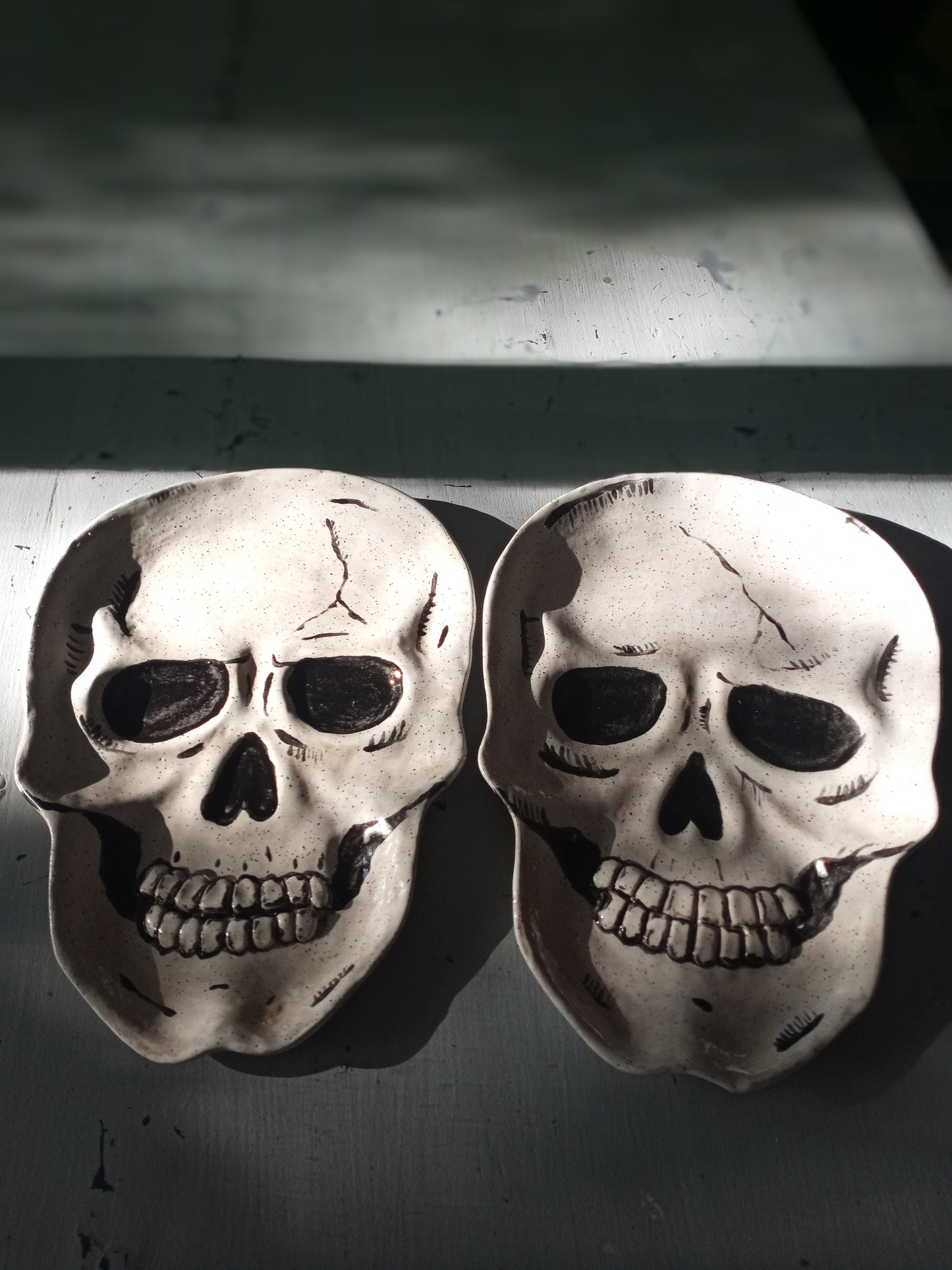 Ceramic Skull Serving Platter