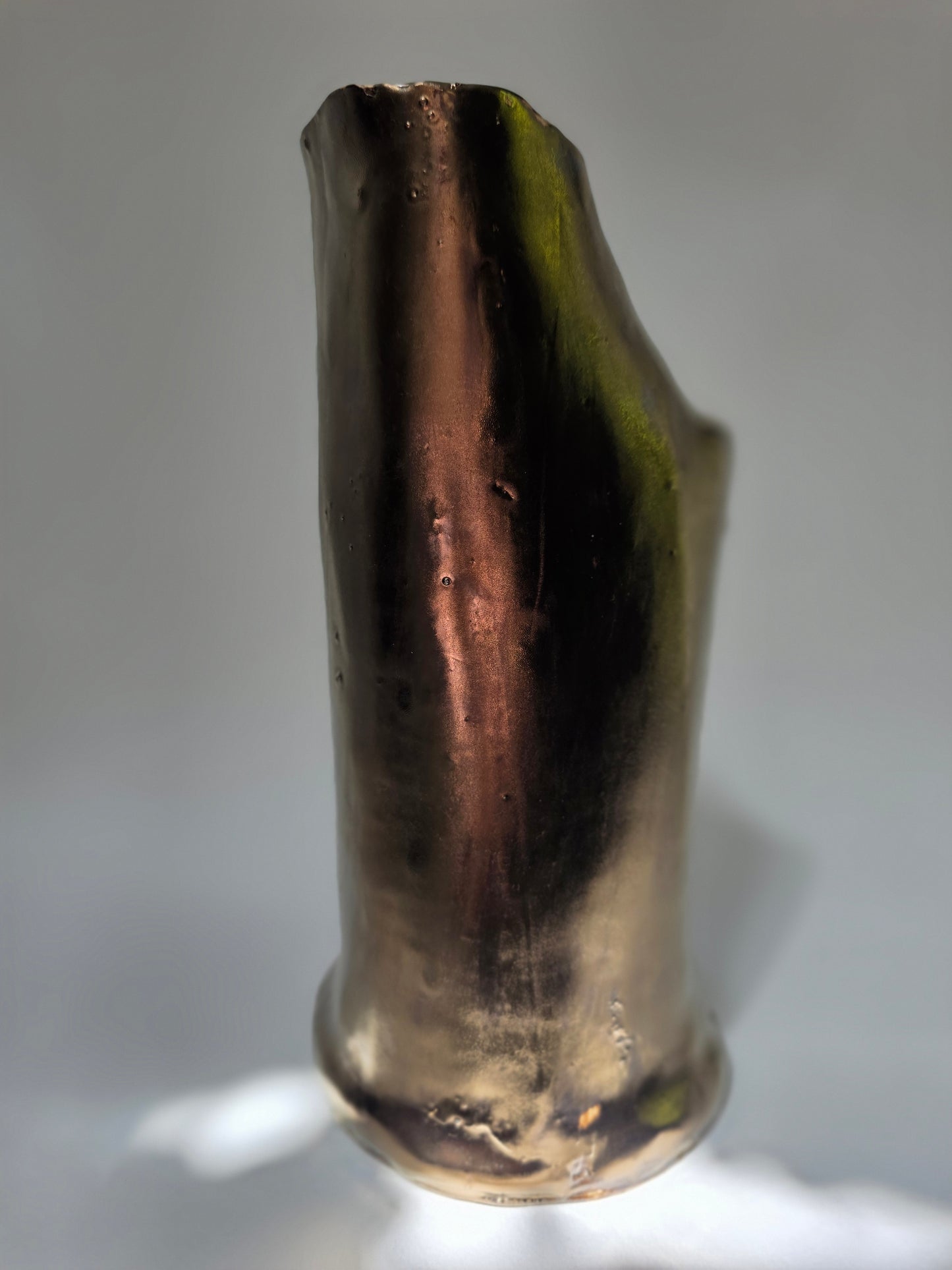 Abstract Bronze Ceramic Vase