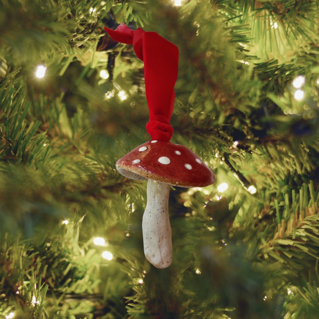 Ceramic Fly Agaric Mushroom / Toadstool Ornament