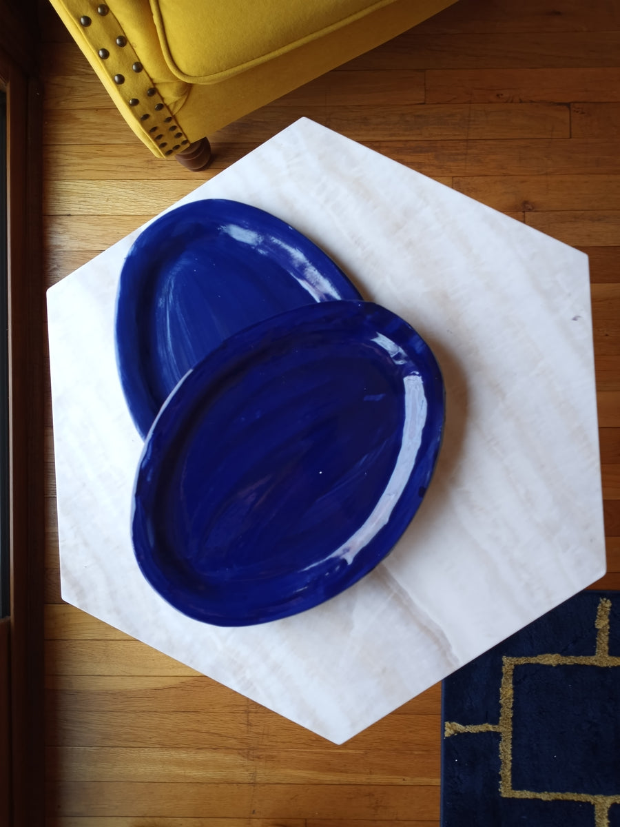 Cobalt Blue Ceramic Tray – Sara Hunsucker Studio