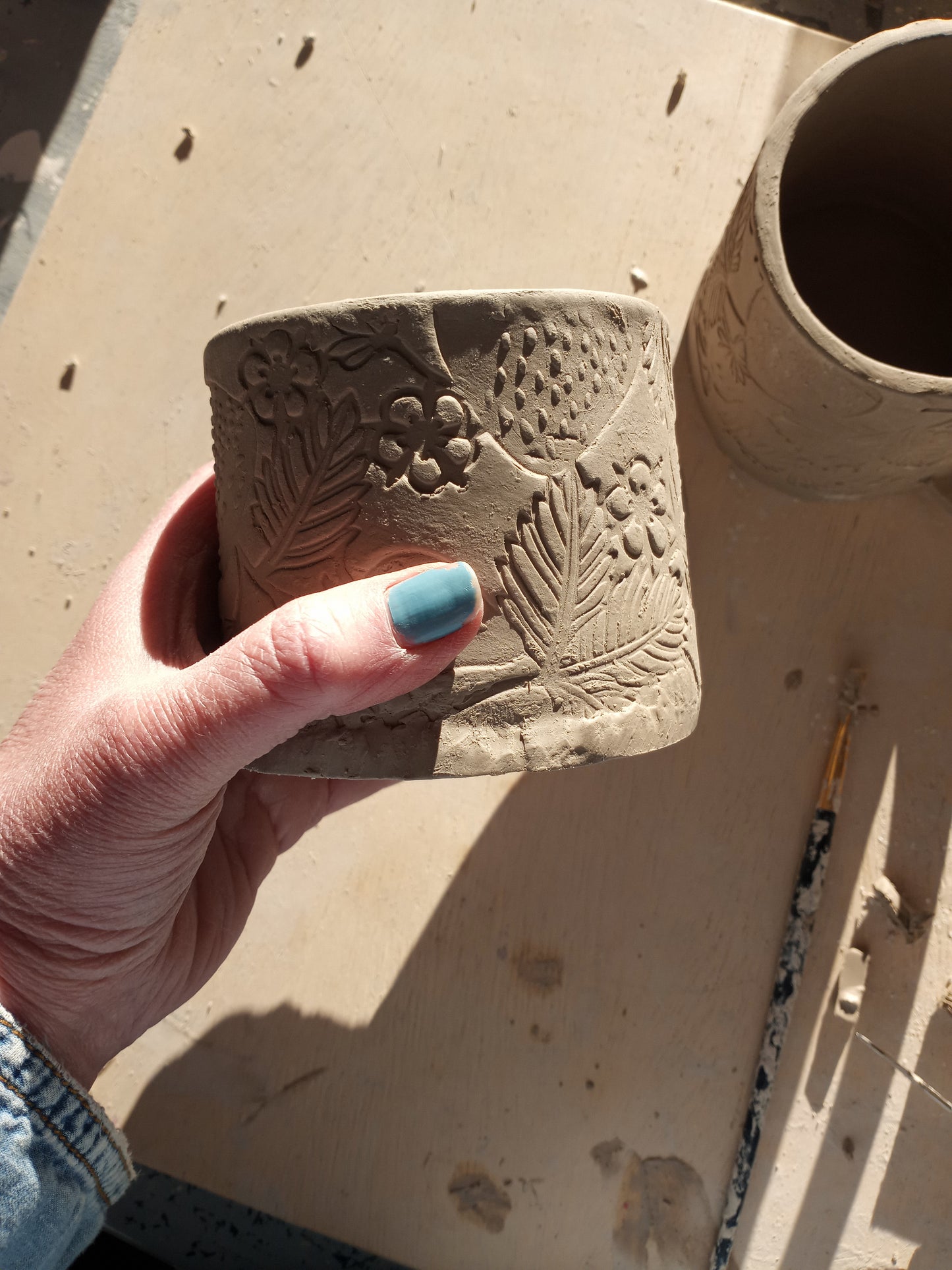 Adult Hand Building Mug Ceramic Workshop in Easton CT
