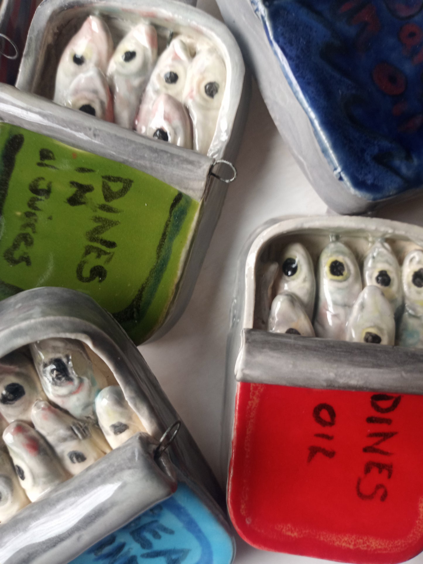 Sardine / Tinned Fish Ceramic Ornament
