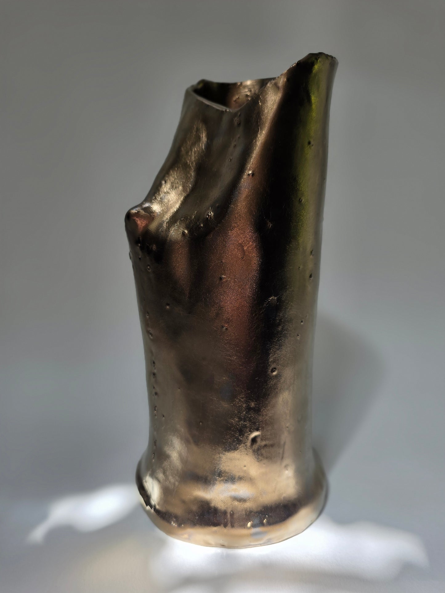 Abstract Bronze Ceramic Vase