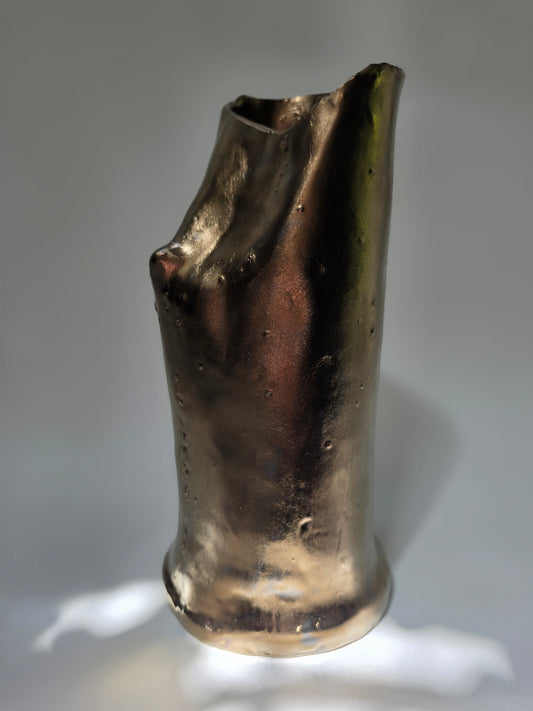 Abstract Bronze Ceramic Vase