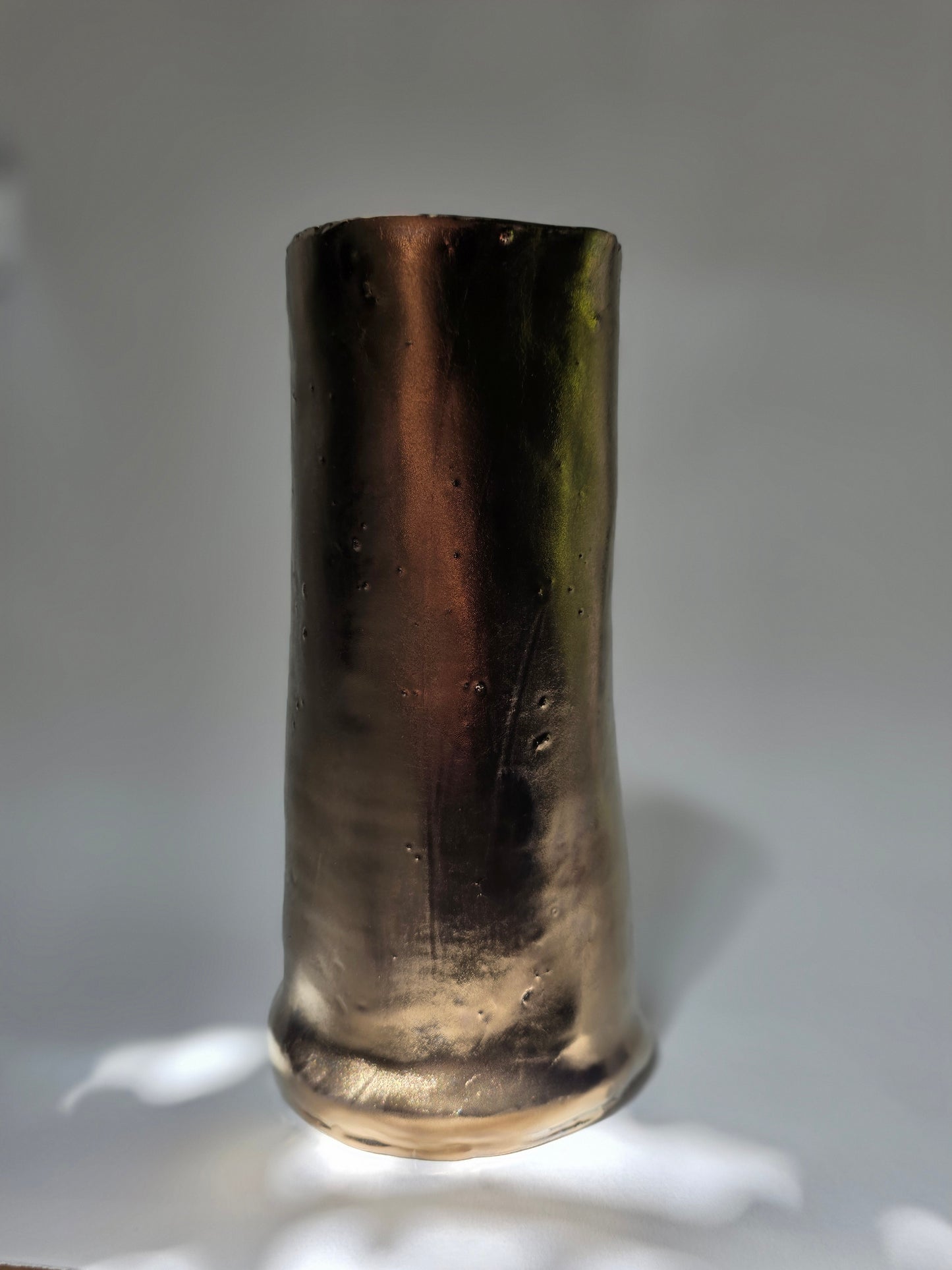 Abstract Bronze Ceramic Vase