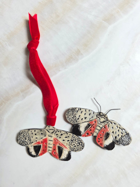 Beautiful Trouble- Lantern Fly Ceramic Ornament