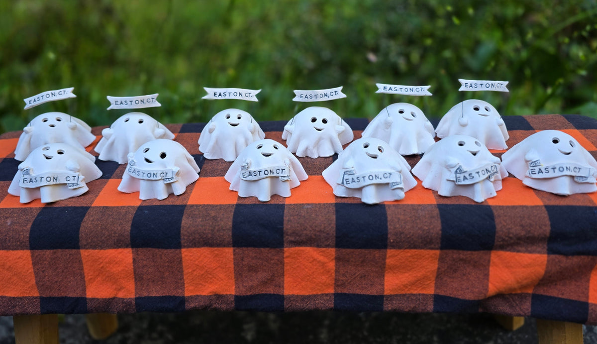 Easton, CT Ceramic Ghost BOO Bags