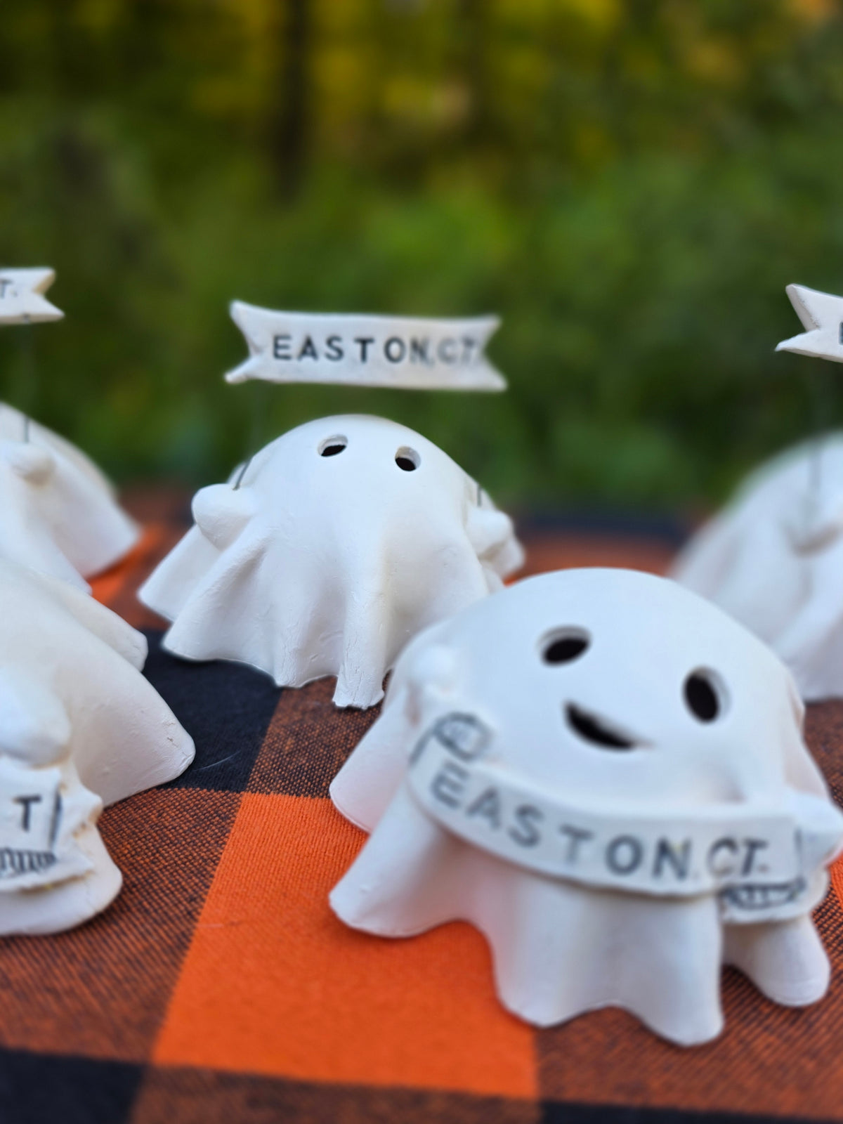 Easton, CT Ceramic Ghost BOO Bags