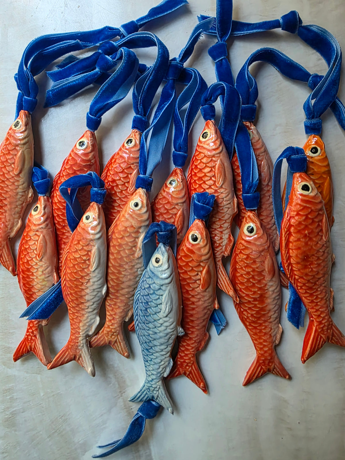 Minnow Ceramic Ornament