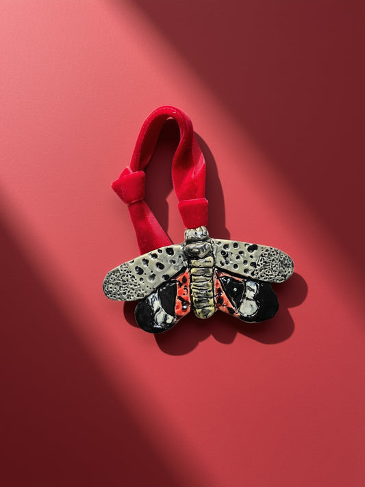 Beautiful Trouble- Lantern Fly Ceramic Ornament
