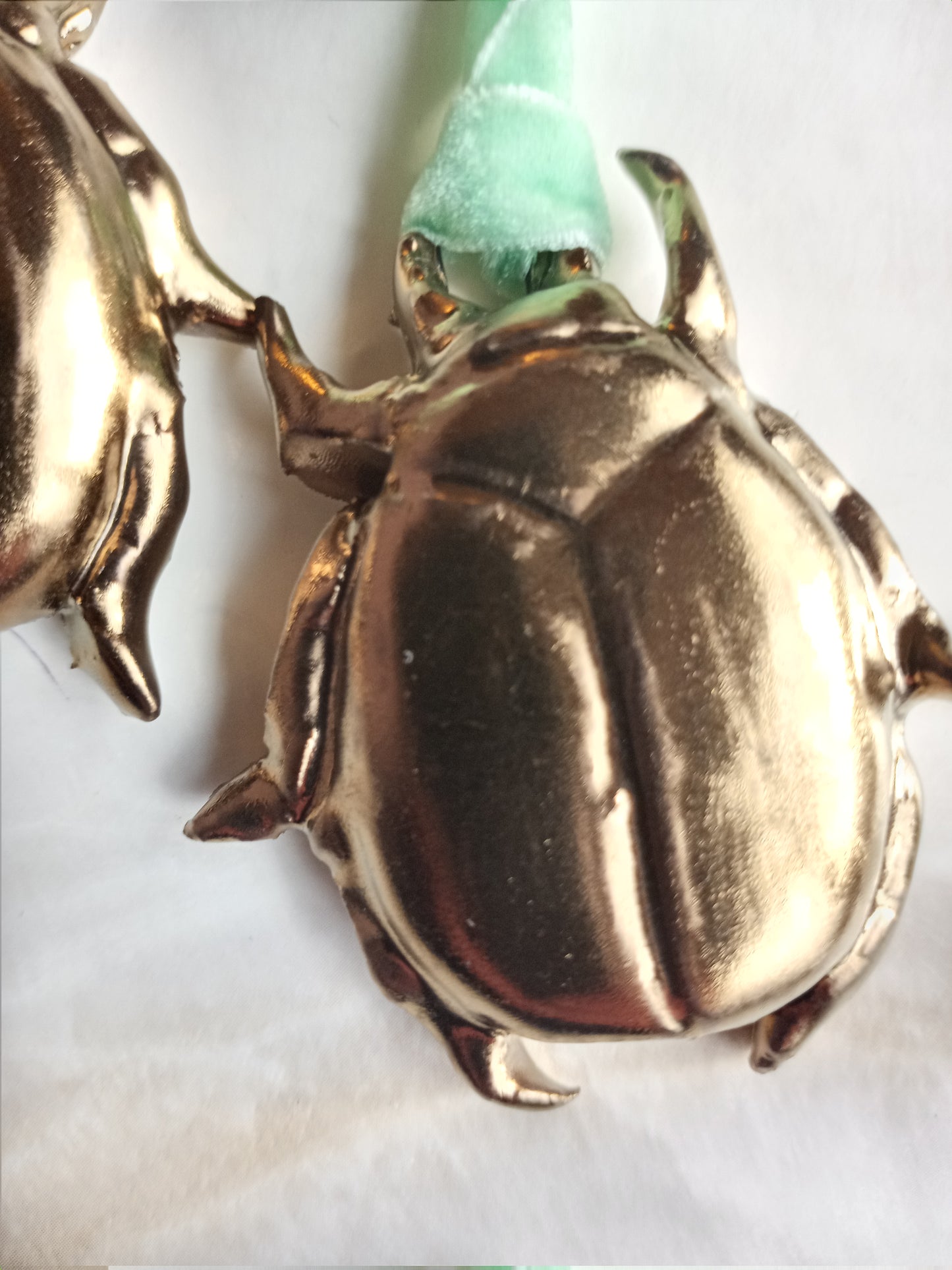 Ceramic Scarab Ornament in Bronze