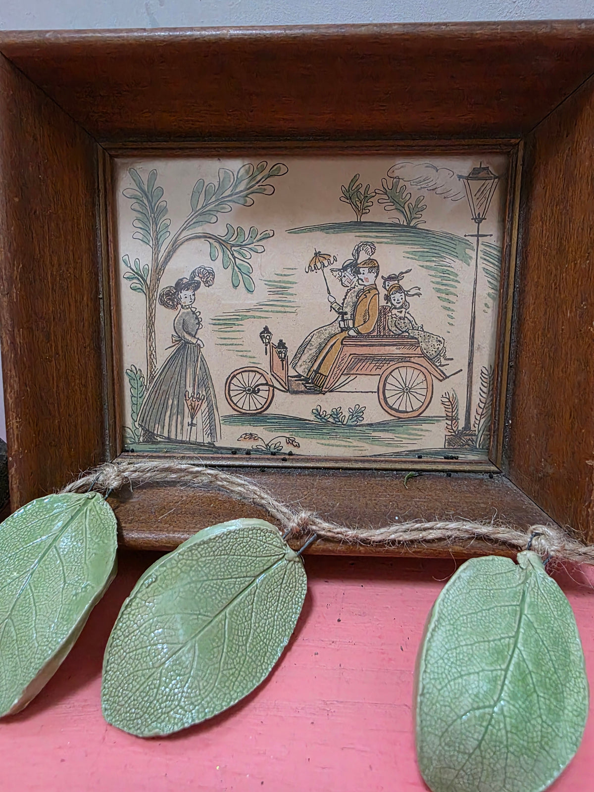 Sage Leaf Ceramic Garland
