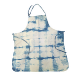 Right Hook Pattern Natural Indigo Dyed Canvas Apron